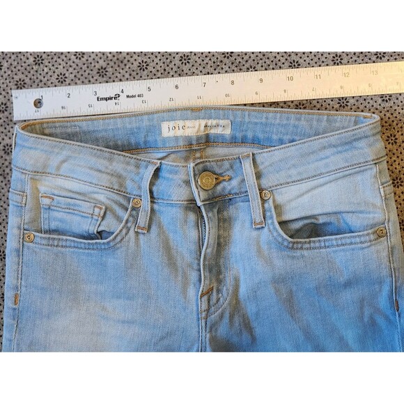 Joie Mid-Rise Skinny Jeans in Aqueous Light Blue Women's Denim, Size 25, Raw Hem - Picture 9 of 9